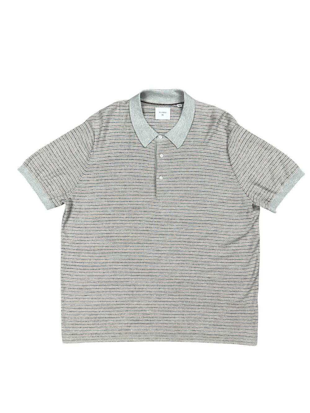 Billy Reid Vintage Striped Sweater Polo Gray NWOT — Size 2XL